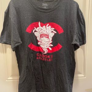 Crooks and Castles Grey Men’s T-shirt